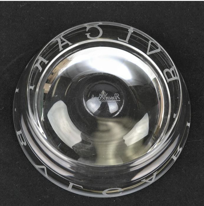 BVLGARI ブルガリ Rosenthal ローゼンタール クリスタルガラス 灰皿