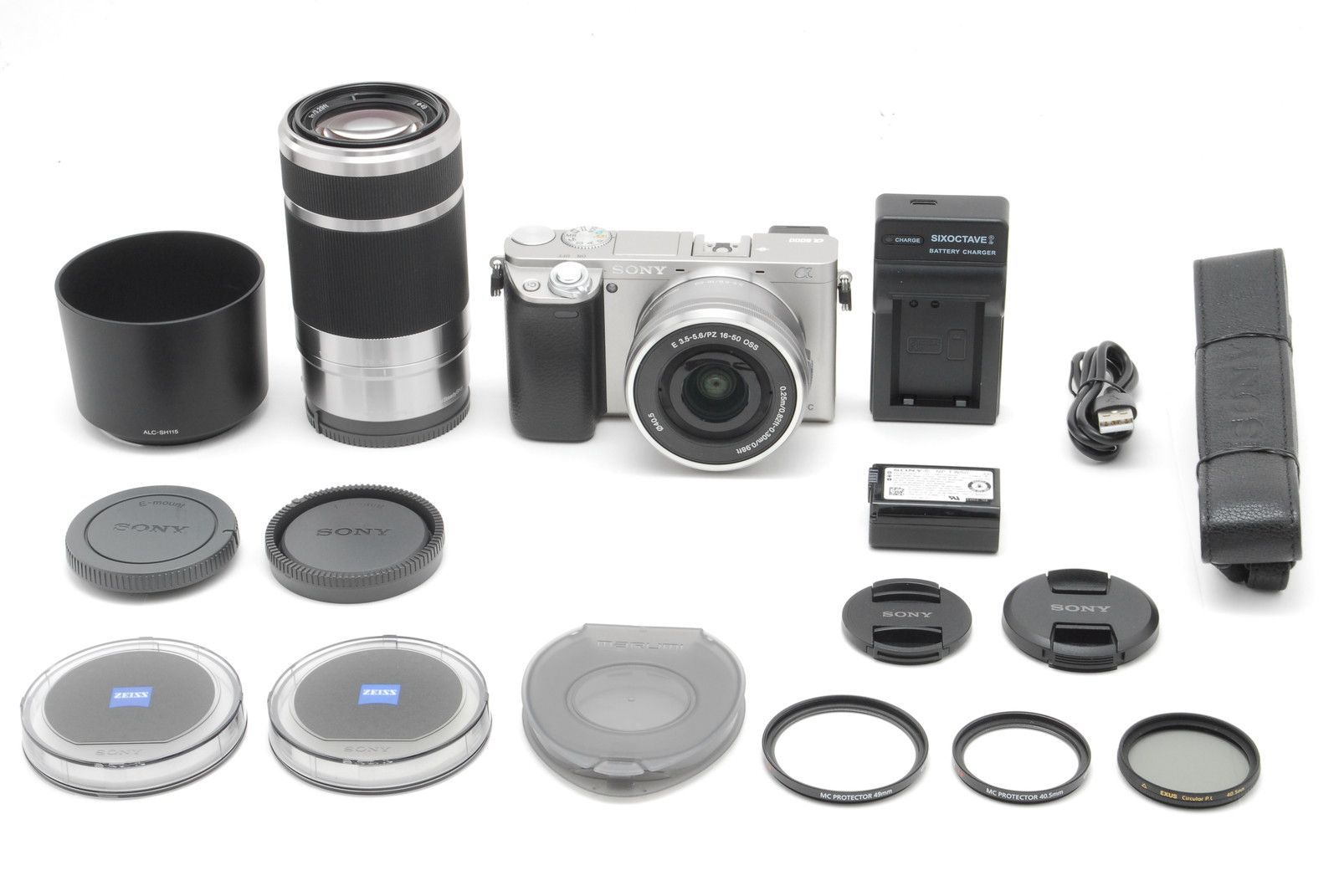 【美品】Sony ソニー Alpha ILCE a6000 w/16-50mm 55-210mm