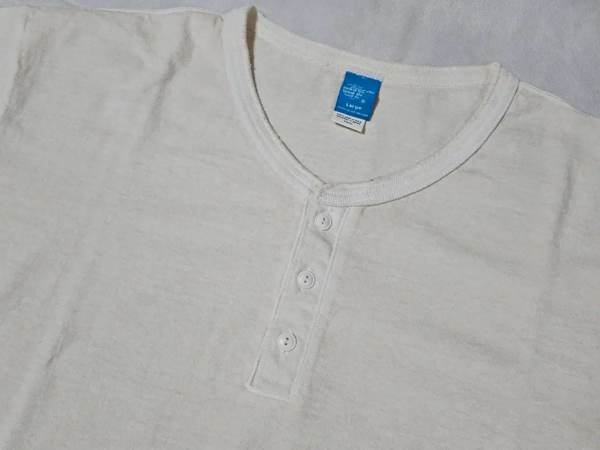 (L)グッドオン ヘンリーネック 半袖 Tシャツ PIGMENT ピグメント ナチュラル