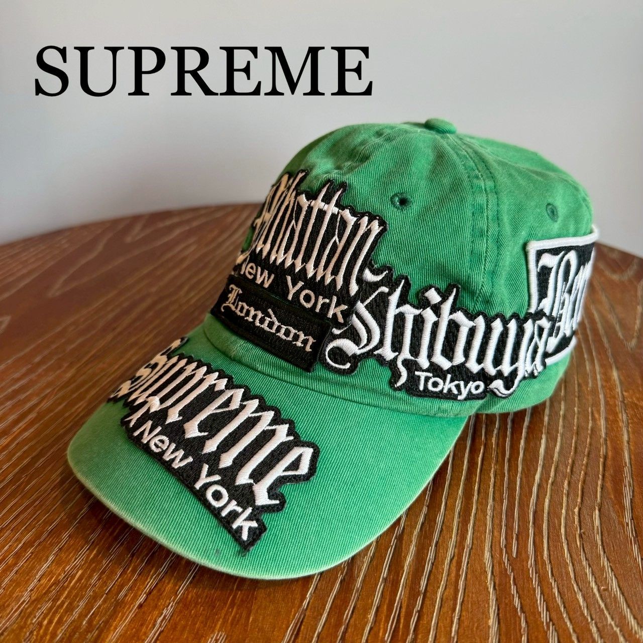 『SUPREME』シュプリーム シティーパッチ 6パネル ベースボールキャップ 帽子