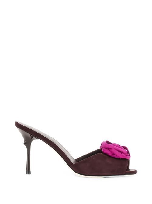 ROGER VIVIER EPINE ローズ レザー ミュール 送料無料