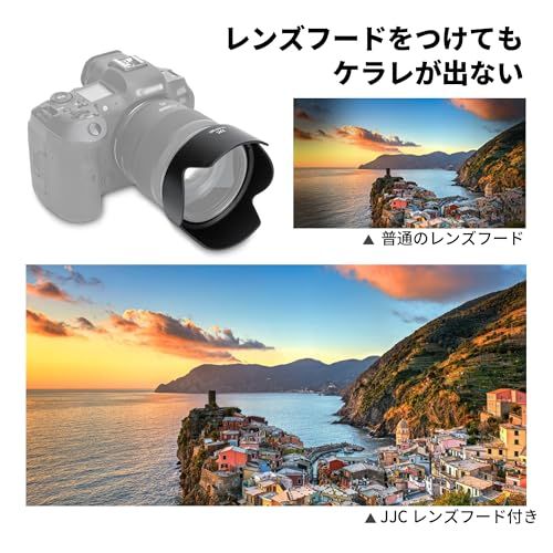 ブースカ　ブー冠　レプリカ JJC ES-73B 可逆式 花形レンズフード Canon RF 45mm F1.2 STM レンズ用
