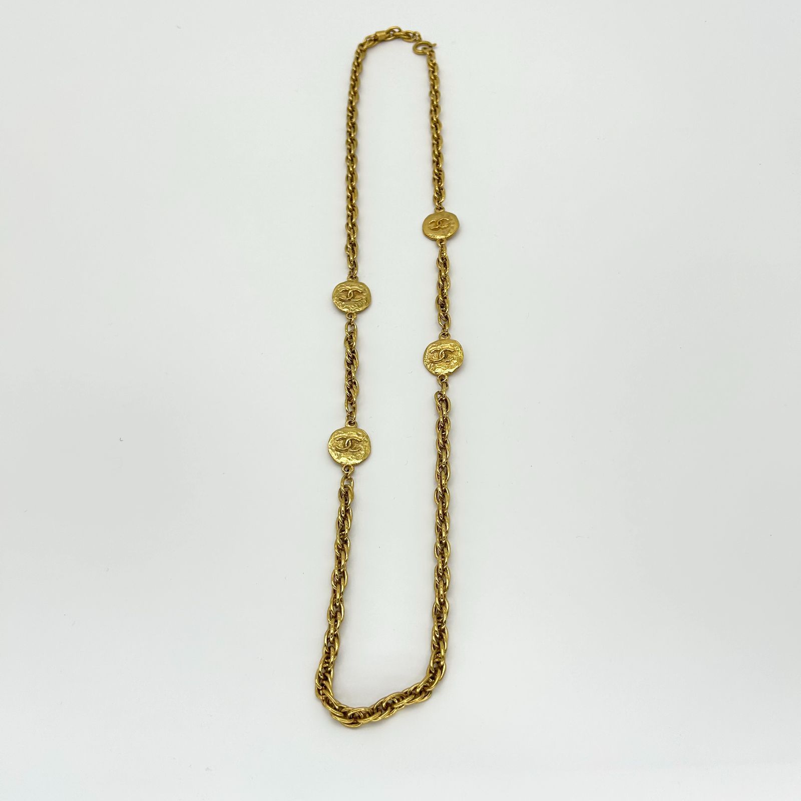 CHANEL シャネル 93P ココマークゴールドネックレス アクセサリー レディース 【中古】