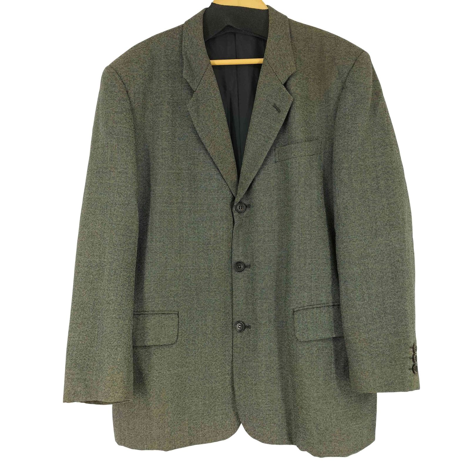 コムデギャルソンオム COMME des GARCONS HOMME 90S AD1997 ウールツイード3Bテーラードジャケット メンズ JPN：M