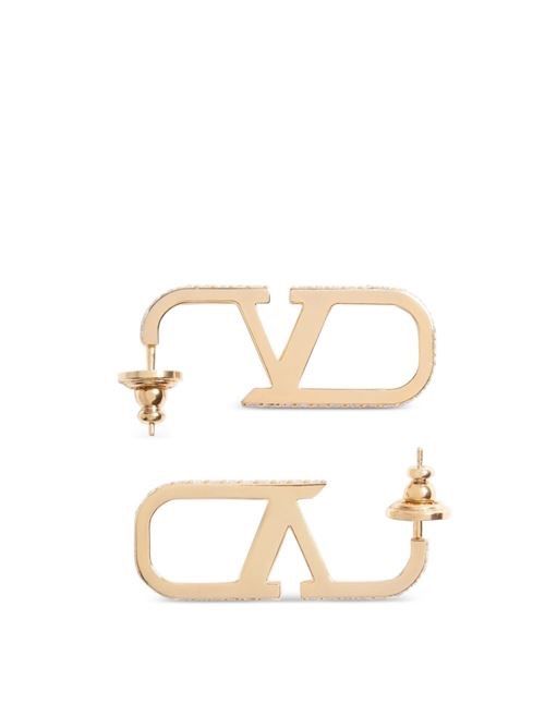 VALENTINO GARAVANI VLOGO シグネチャー ストラス イヤリング 送料無料