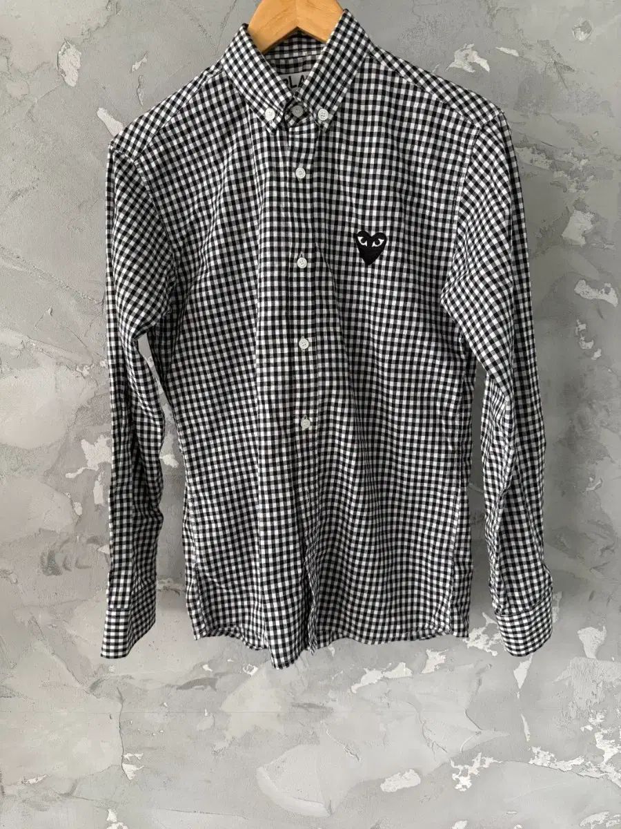 COMME des GARCONS コム・デ・ギャルソン シャツ ブラック CHECK M