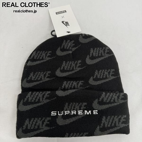 未使用】Supreme×NIKE/シュプリーム×ナイキ Jacquard Logos Beanie