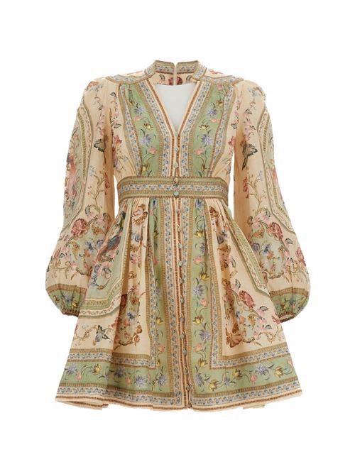 ZIMMERMANN ローズライト リネン ミニドレス 送料無料