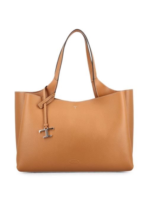 TOD'S T TIMELESS ミディアムレザートート 送料無料