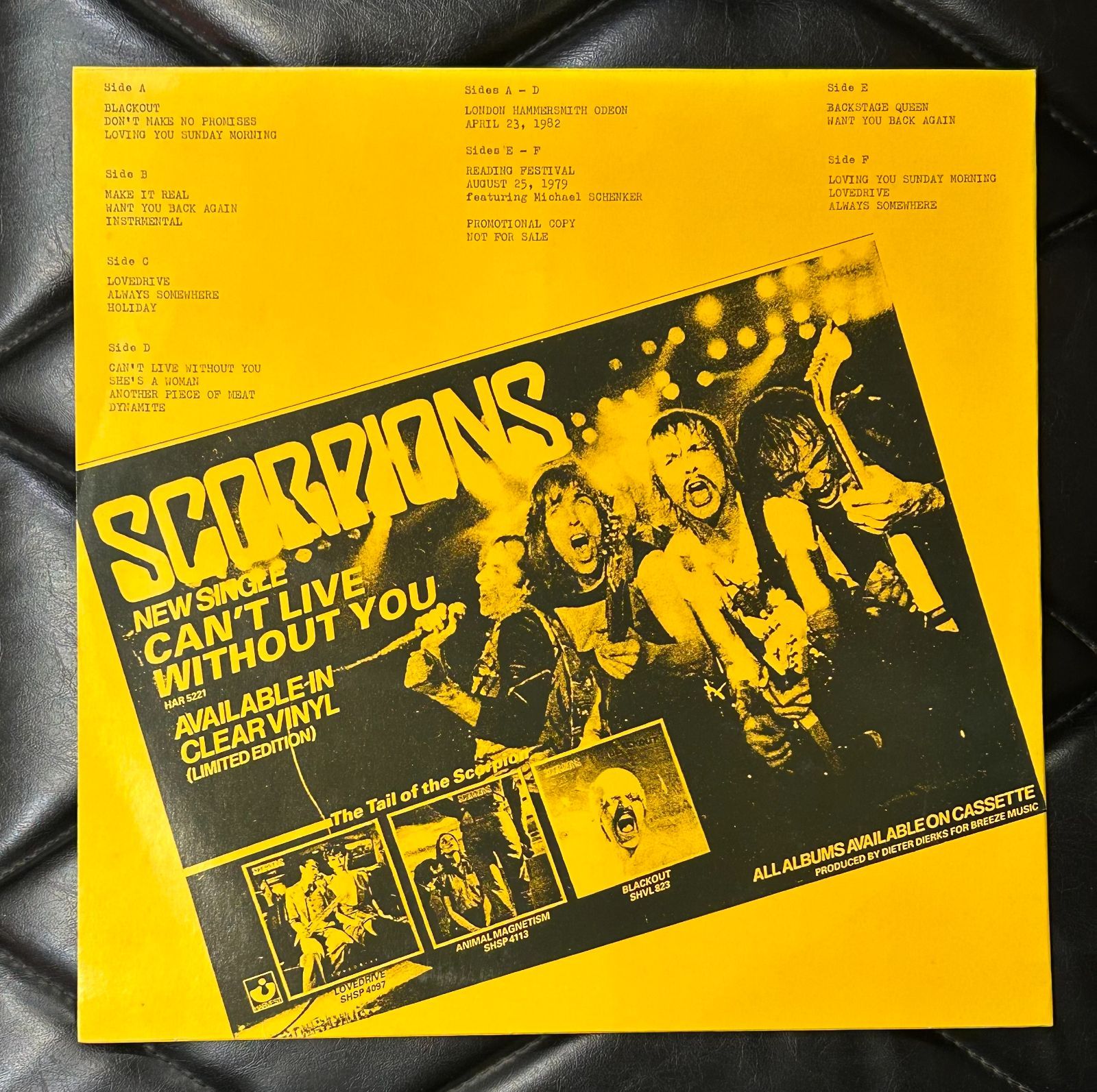 コレクターズ・レコード】Scorpions 「The Tail Of The Scorpion