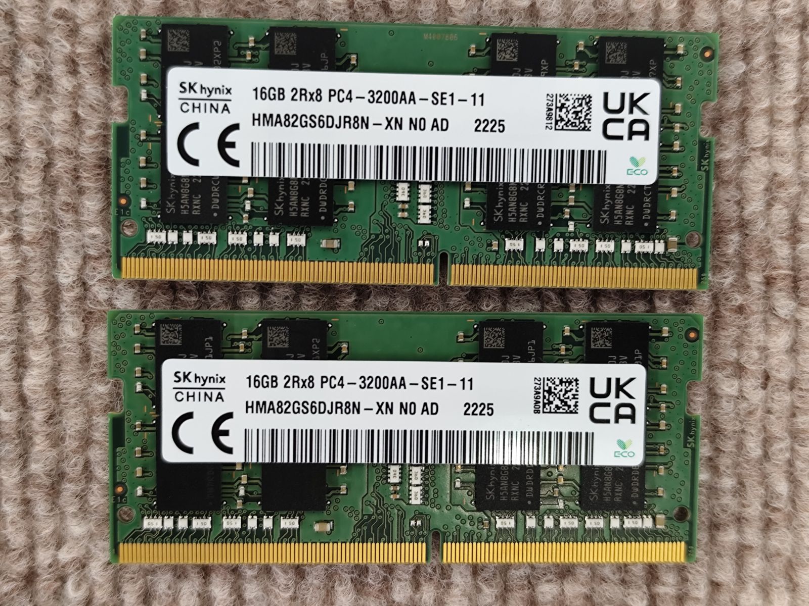SK Hynix 16GB (8GB✖️2)PC4-3200AA メモリHP純正￼ HP純正 SK hynix 16GB DDR4 SODIMM 2枚セット - メルカリ
