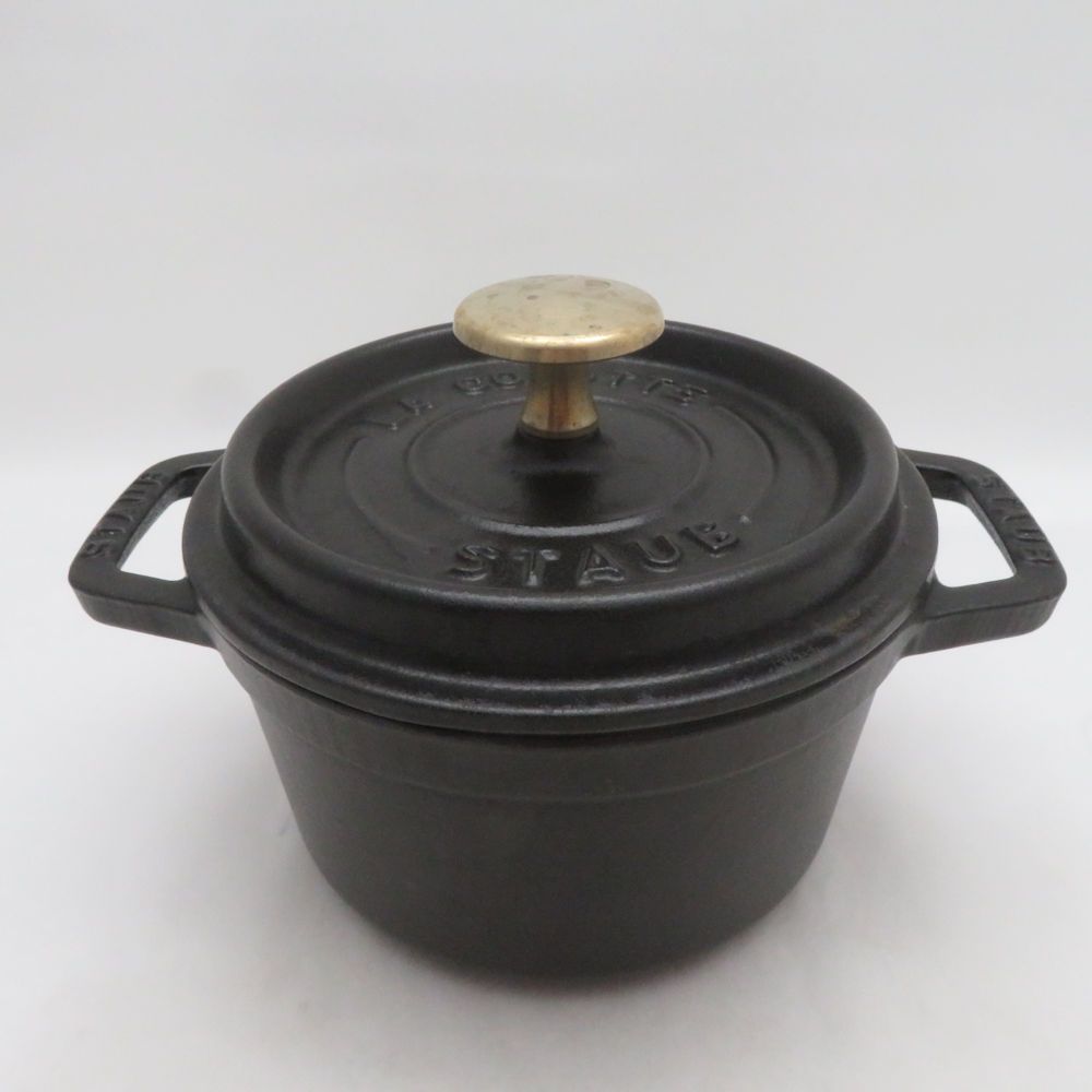 STAUB ストウブ ピコ ココットラウンド 両手鍋 14cm SO4172S1