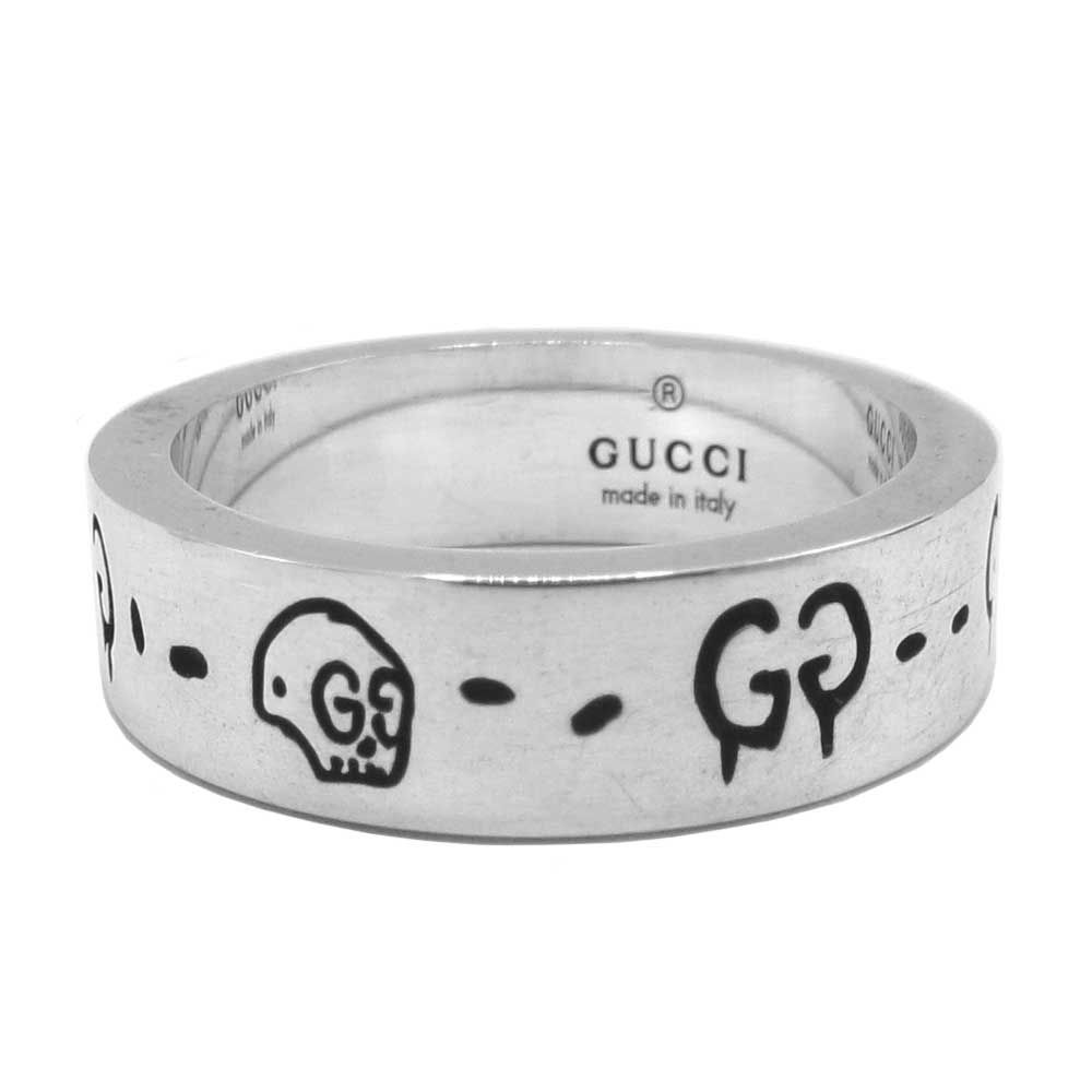 【紙袋付き】 グッチ 指輪 アクセサリー GUCCI GHOST シルバー925 AG925 G ゴースト リング 477339 J8400 0701 (シルバー系) ブティックライン レディース メンズ ユニセックス