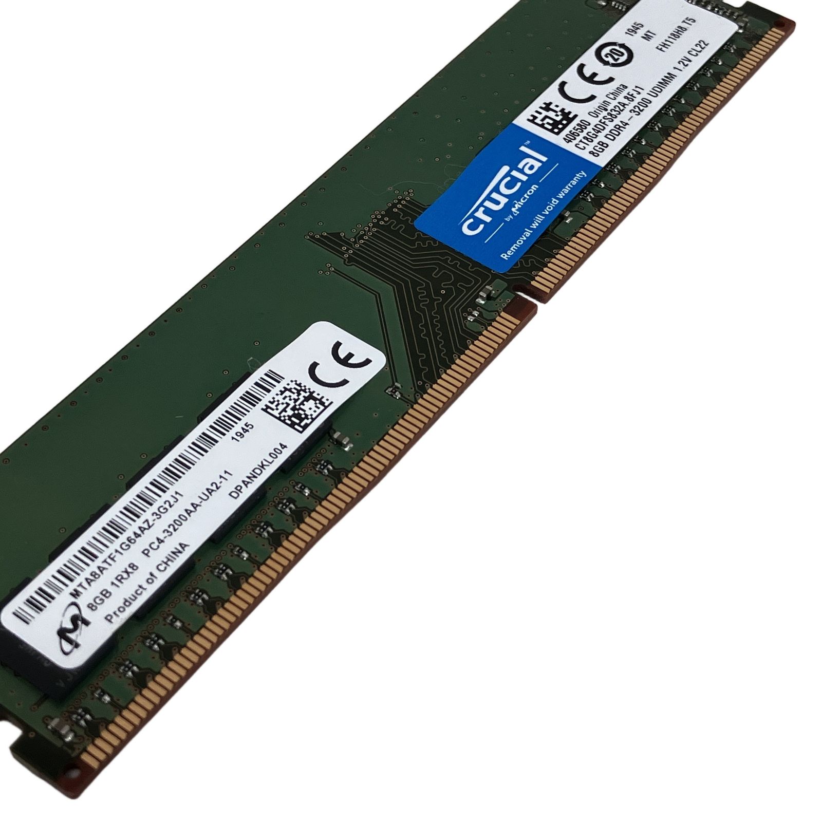 Crucial CT8G4DFD8213 8GB 16FB1 | 動作品 中古 DDR4メモリ 8GB x 2
