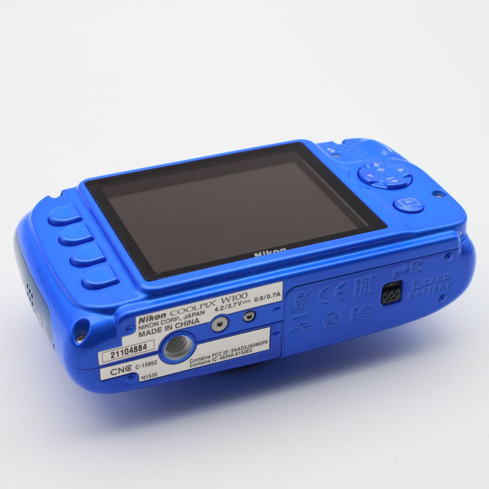 極上品】 Nikon COOLPIX W100 ブルー 防水 デジタルカメラ #098VV0714