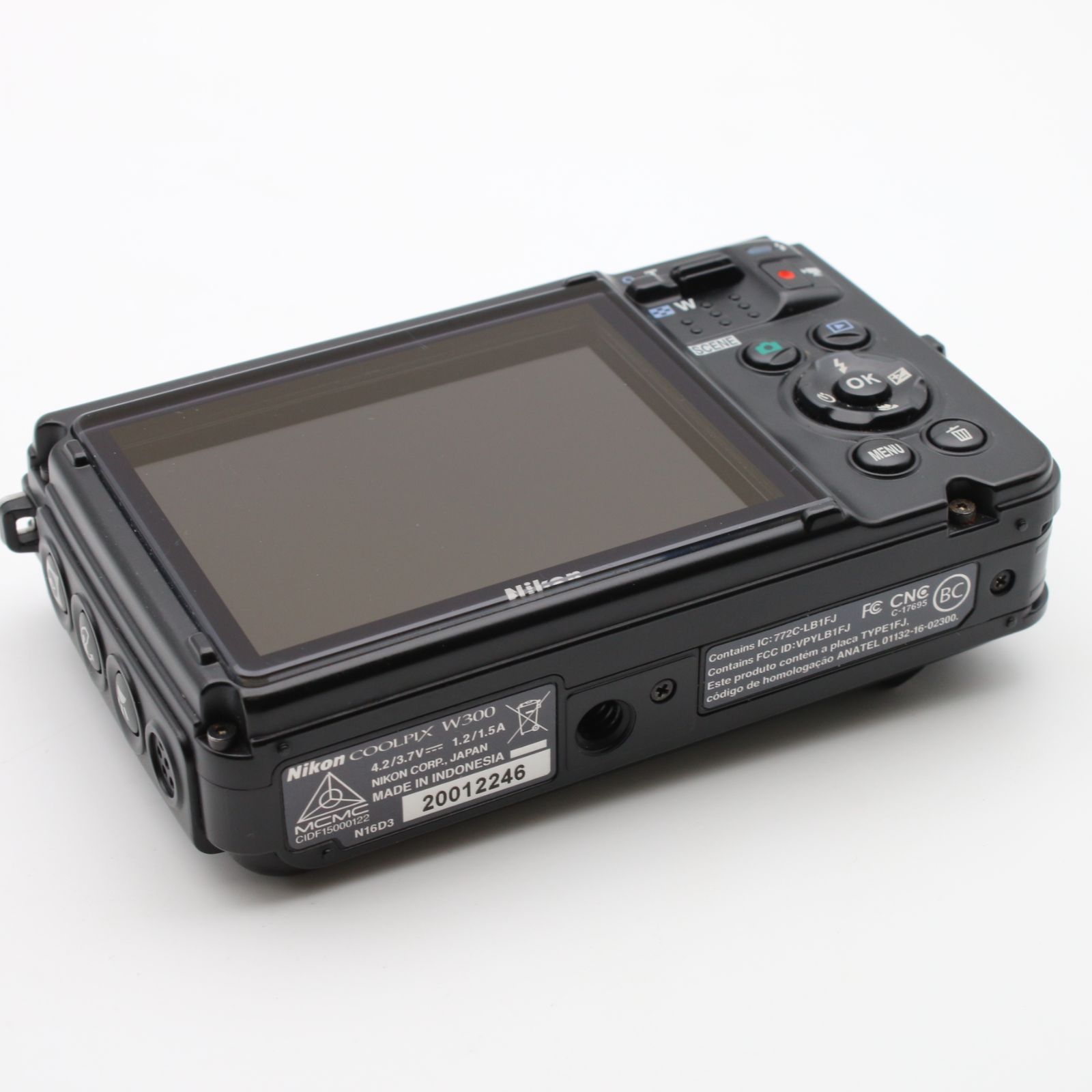 極上品】 Nikon COOLPIX W300 ブラック 1605万画素 防水 耐寒 防塵 
