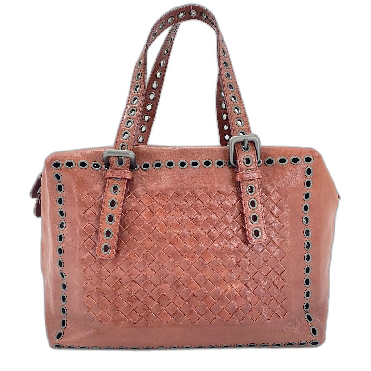 BOTTEGAVENETA ボッテガヴェネタ ハンドバッグ パンチングスタッズ【中古】
