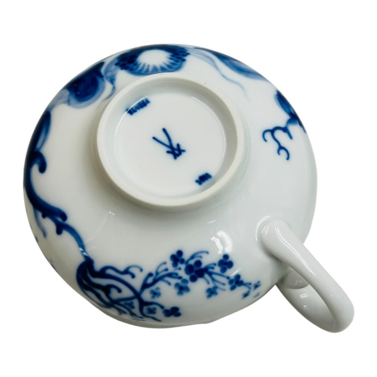 Meissen マイセン ブルーオーキッド ティーカップ＆ソーサー - メルカリ