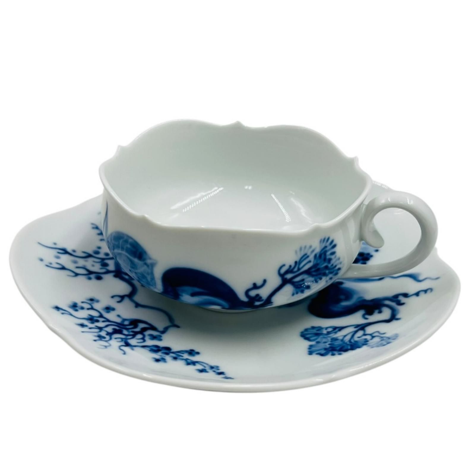 Meissen マイセン ブルーオーキッド ティーカップ＆ソーサー - メルカリ