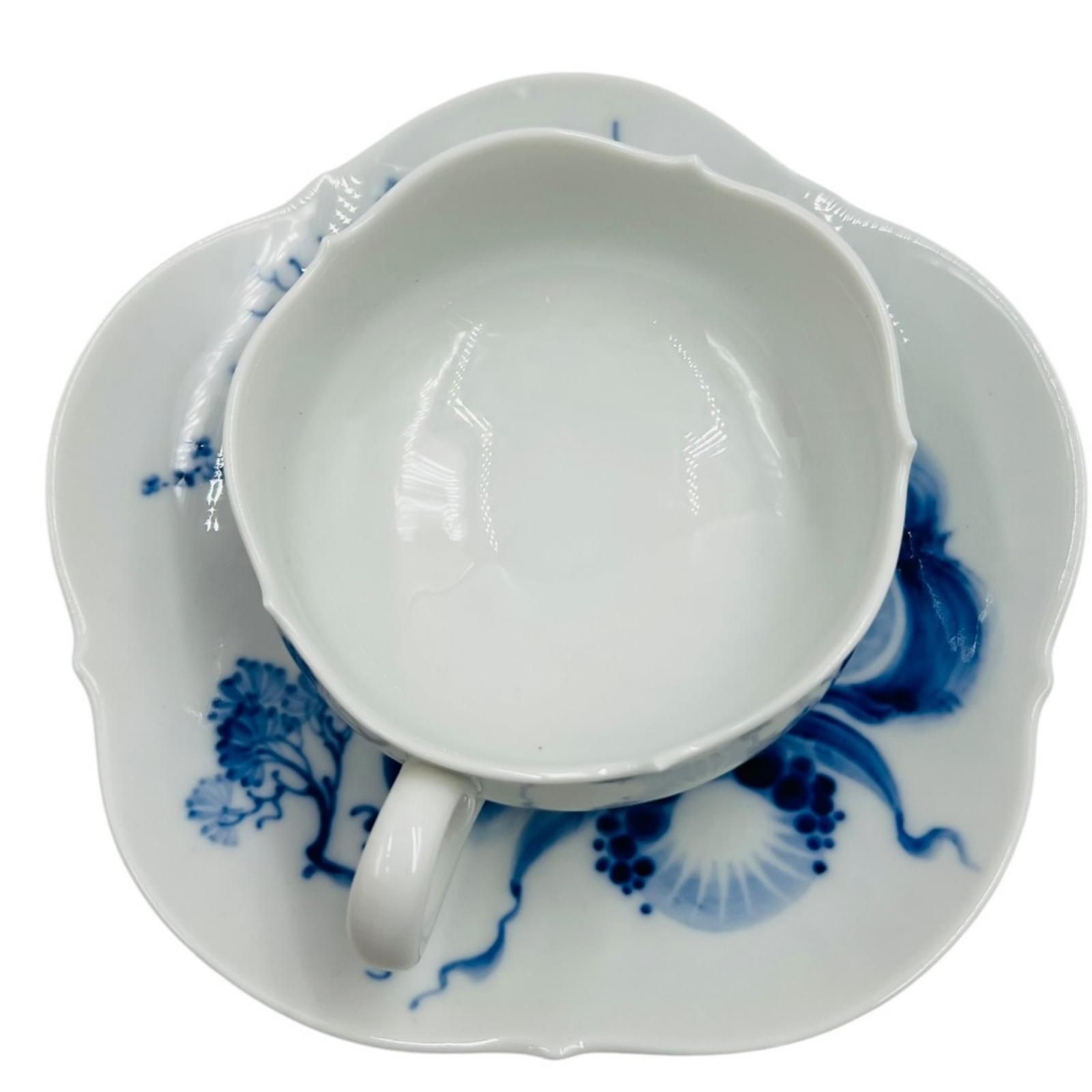 Meissen マイセン ブルーオーキッド ティーカップ＆ソーサー - メルカリ
