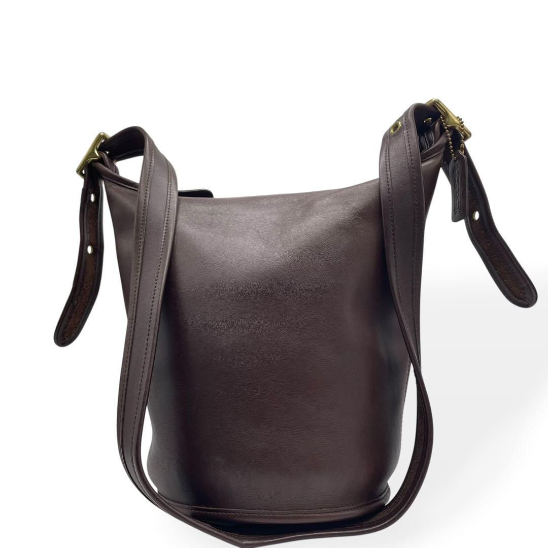 極美品　COACH オールドコーチ　ショルダーバッグ　ブラウン　レザー　ダッフル