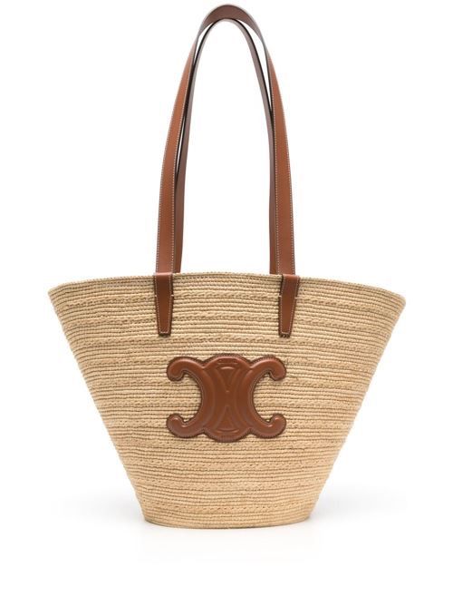 CELINE PANIER ミディアム ラフィア トート 送料無料