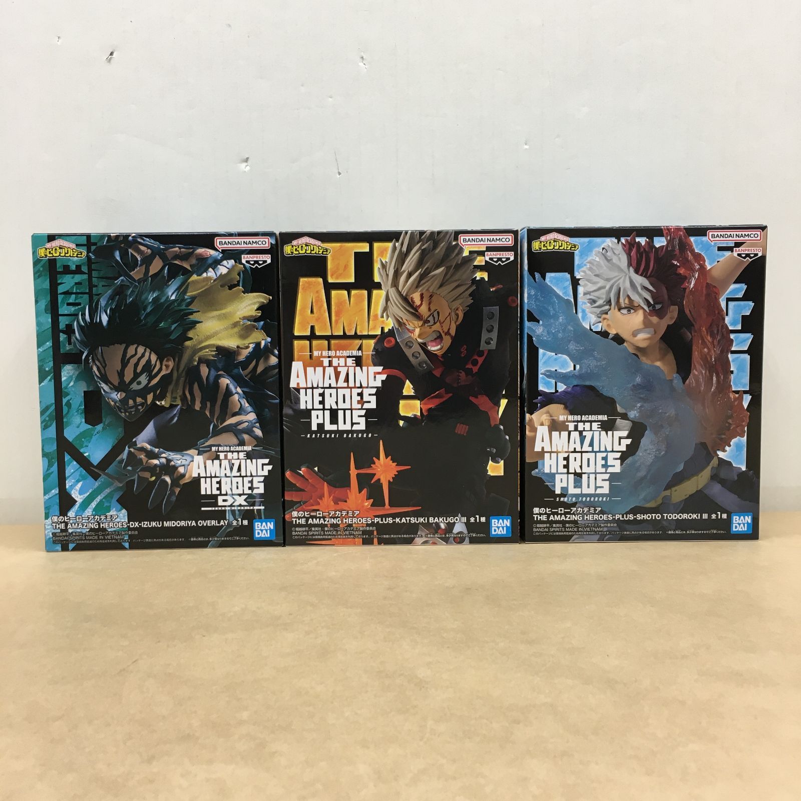 未開封 ヒロアカ THE AMAZING HEROES シリーズ フィギュア 3種セット