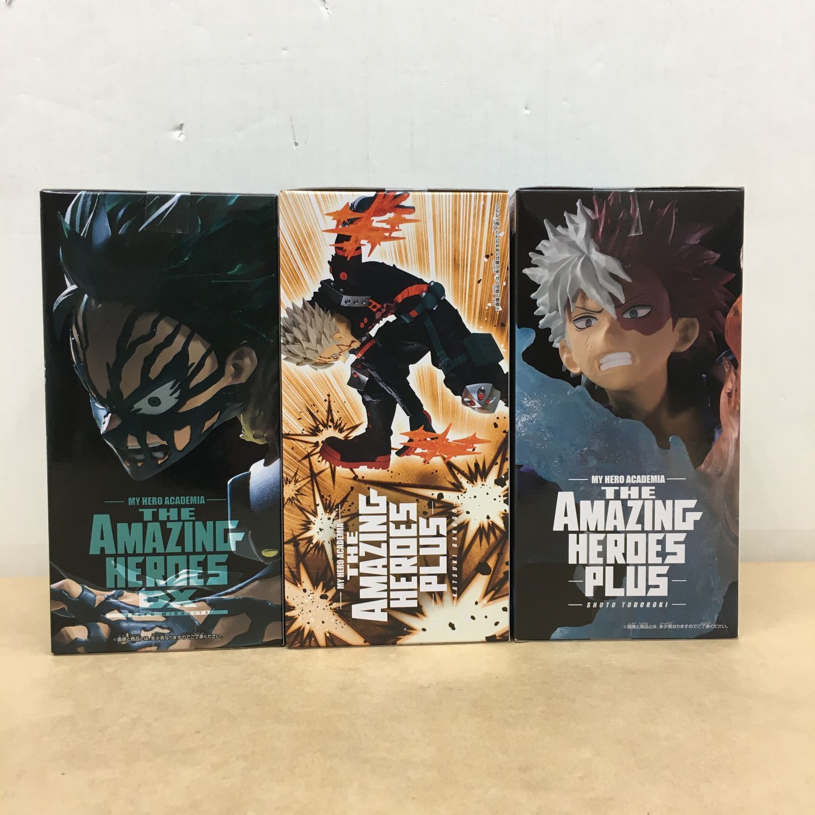 【未開封】僕のヒーローアカデミア フィギュアセット 未開封 ヒロアカ THE AMAZING HEROES シリーズ フィギュア 3種セット