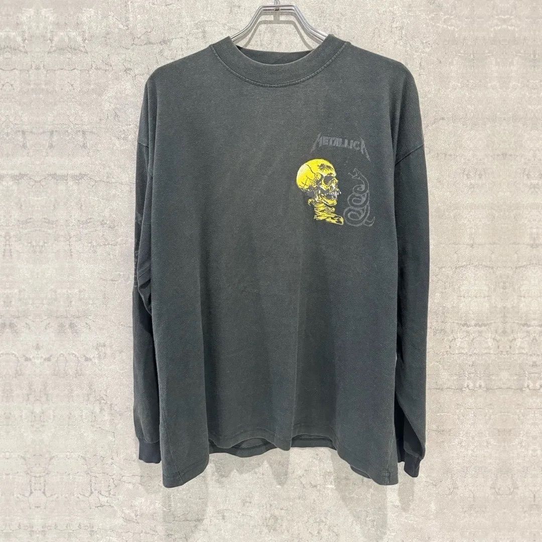 90s METALLICA メタリカ pushead design パスヘッド vintage ヴィンテージ 古着 LS ロンT 両面プリント