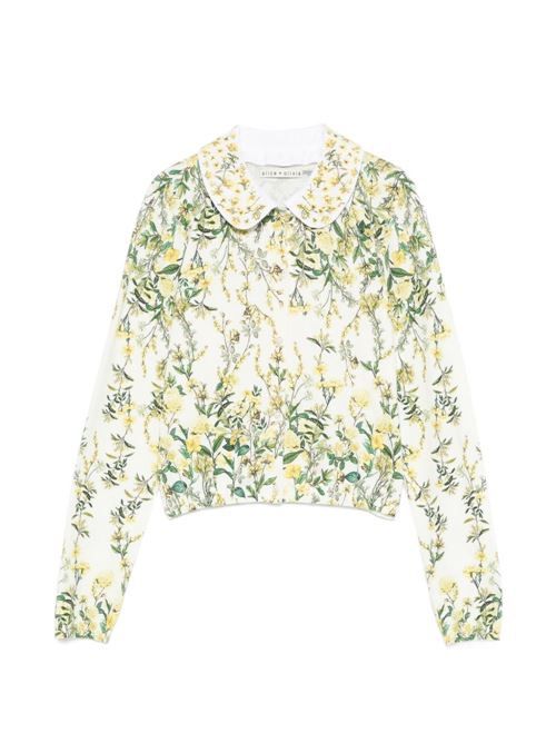 ALICE+OLIVIA CARSON プリントカーディガン 送料無料