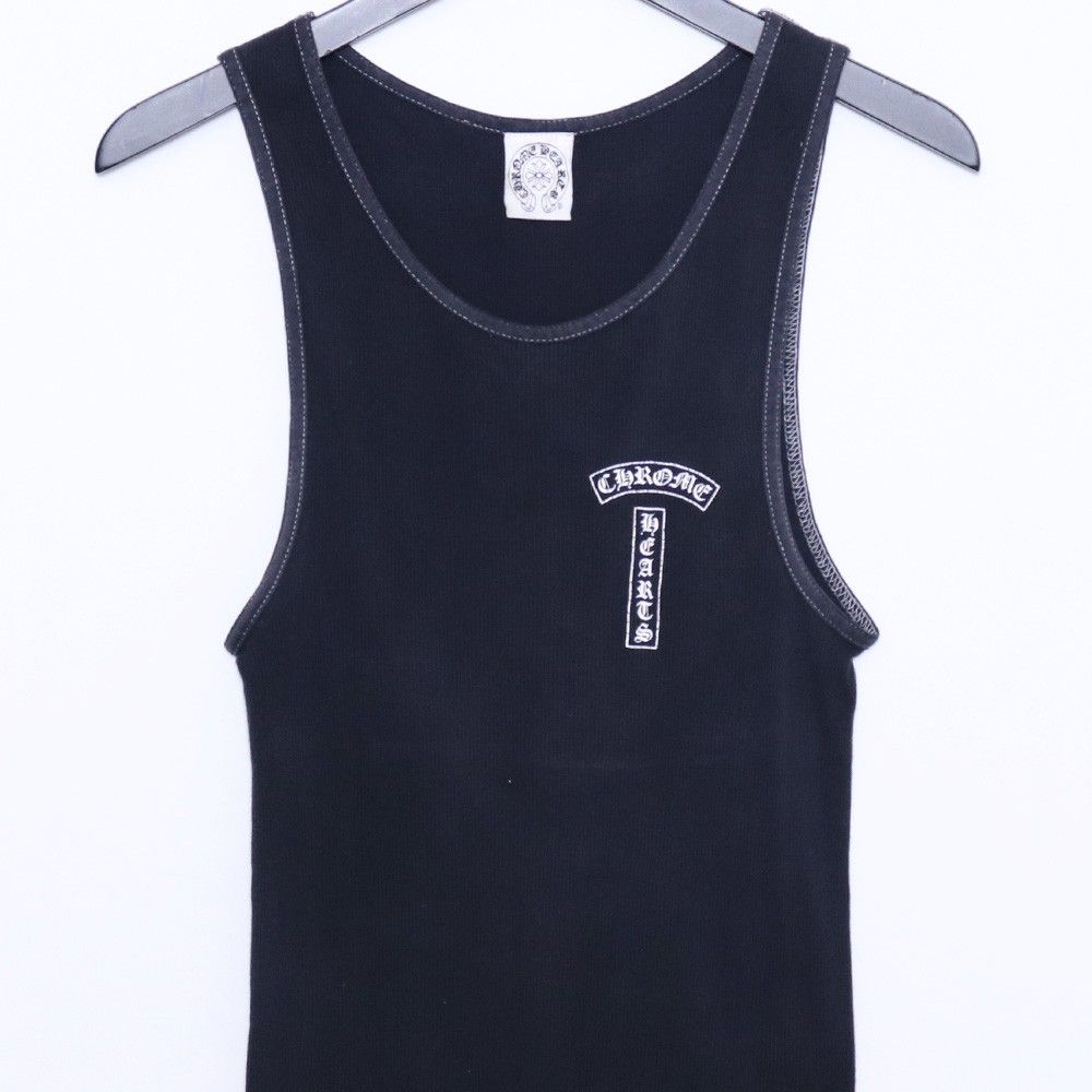 CHROME HEARTS オールド Tバー クロス タンクトップ Lサイズ ブラック