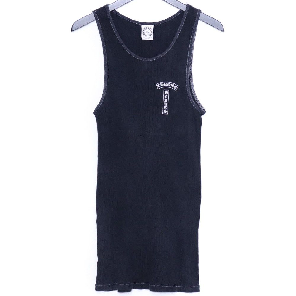 CHROME HEARTS オールド Tバー クロス タンクトップ Lサイズ ブラック