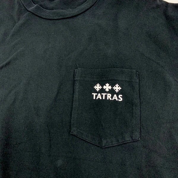 TATRAS タトラス Tシャツ 半袖 バックロゴ 胸ポケット 丸首 シンプル