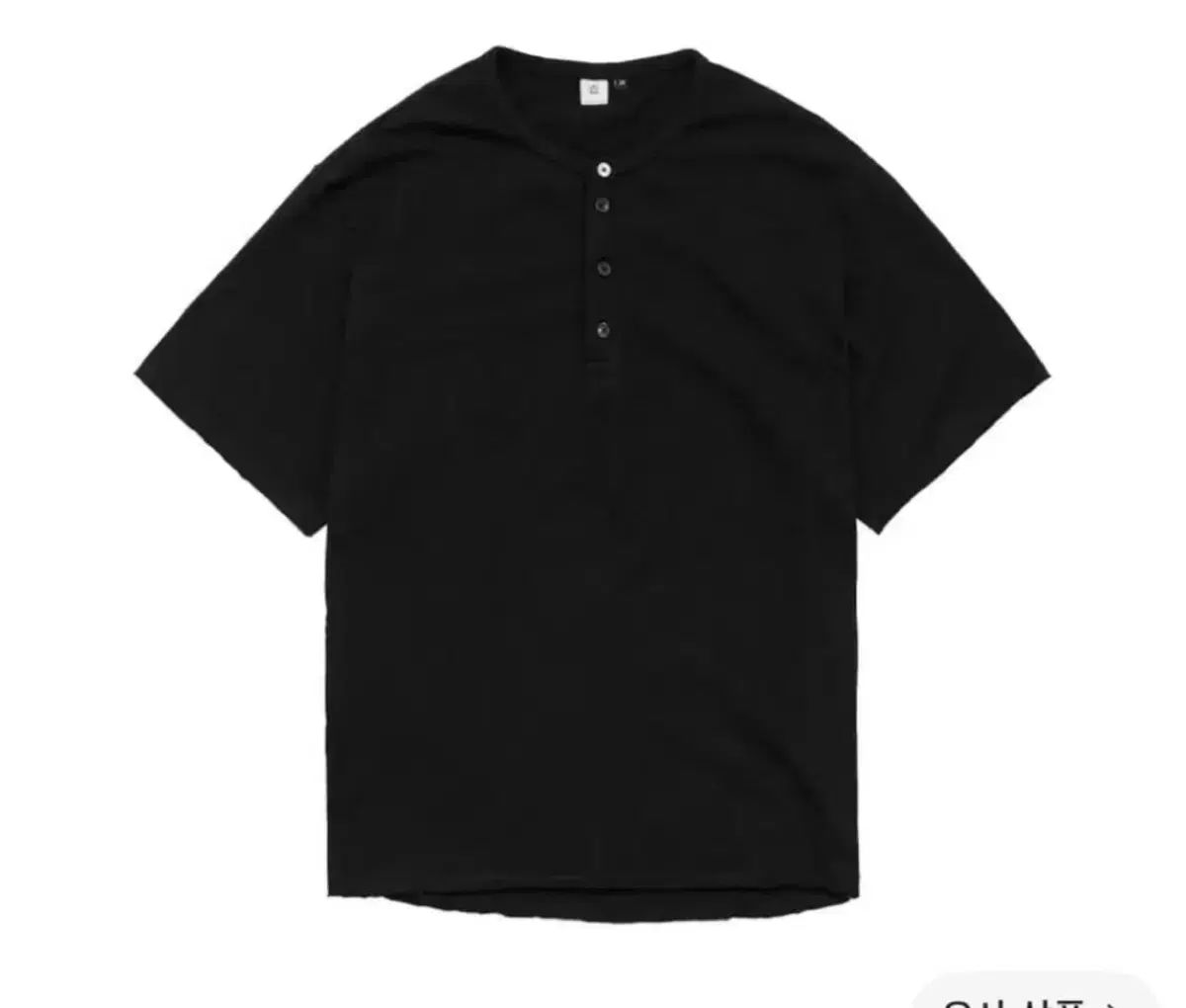 ポリテル ヘンリーネック 3size ブラック 新品
