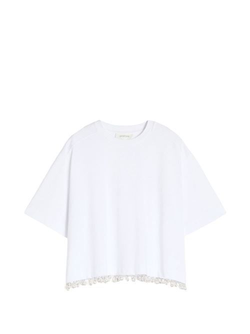 SPORTMAX エンベリッシュコットン Tシャツ 送料無料