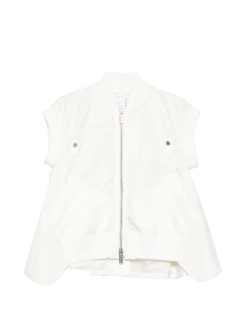 SACAI ウール＆ナイロンベスト 送料無料