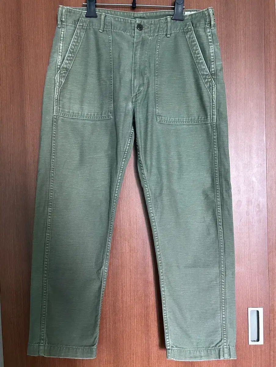 オアスロウ orSlow オリーブ コットン パンツ M (JPN 3)