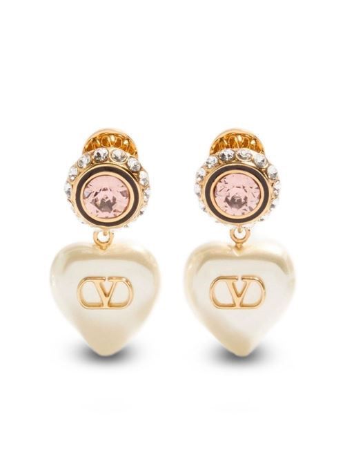 VALENTINO GARAVANI VLOGO シグネチャー パール イヤリング 送料無料