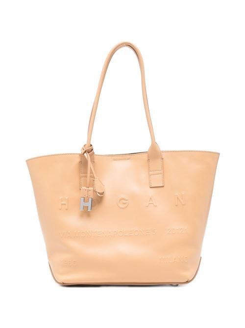 HOGAN スモール レザー トートバッグ 送料無料
