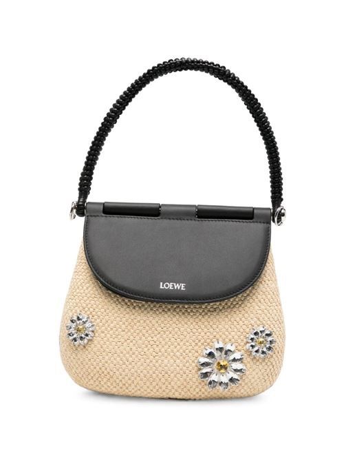 ロエベ パウラズ イビサ ペスカドール デイジー ミディアム ラフィア ハンドバッグ 送料無料 226,620円