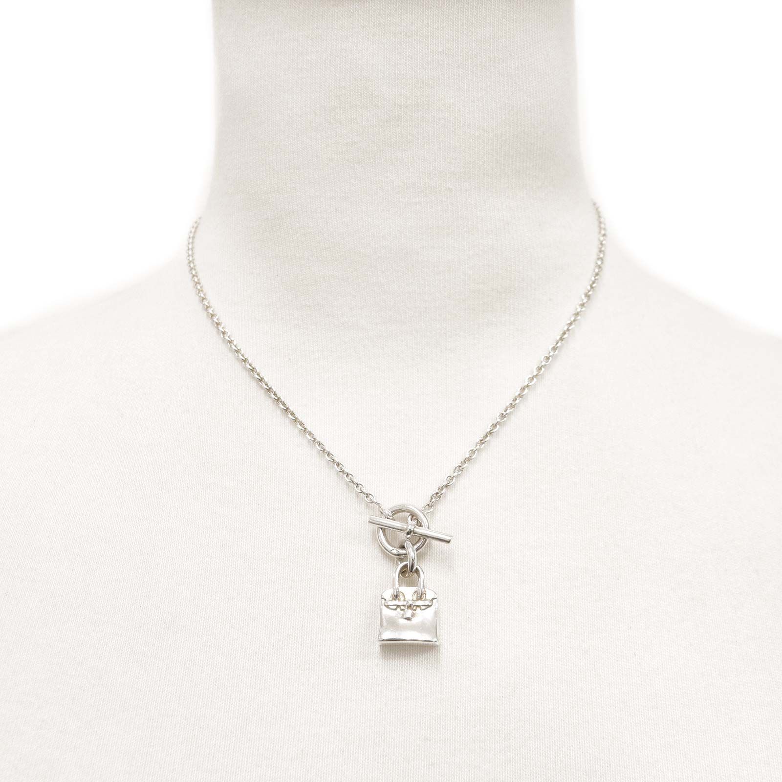 HERMES エルメス アミュレット バーキン SV925 シルバー ネックレス エルメス アミュレット バーキン SV925 シルバー ペンダント