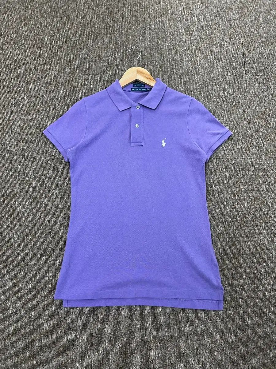 ポロラルフローレン パープル スキニーフィット PK 半袖Tシャツ M