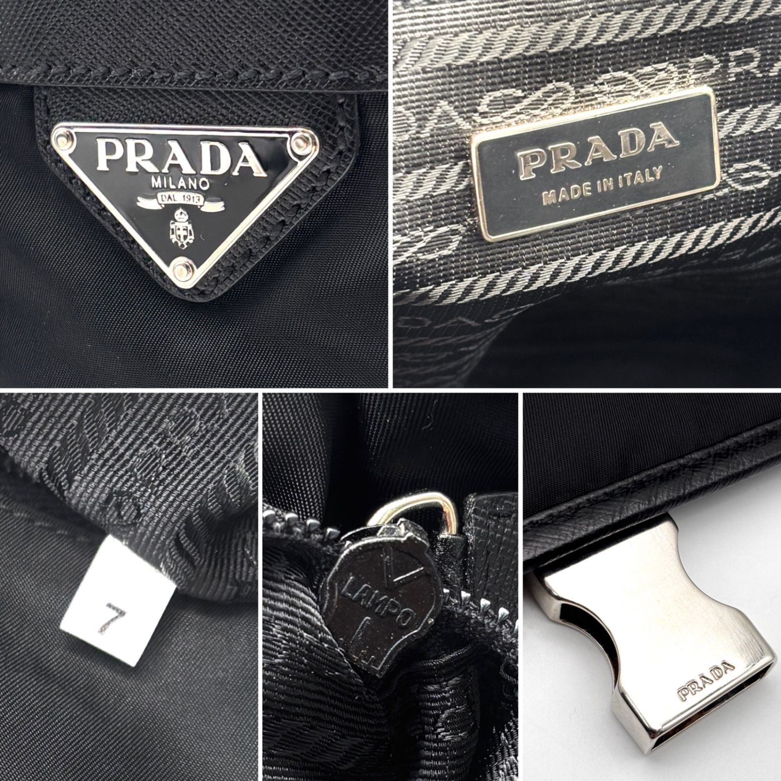 ほぼ未使用 プラダ PRADA ショルダーバッグ メッセンジャー 三角ロゴ
