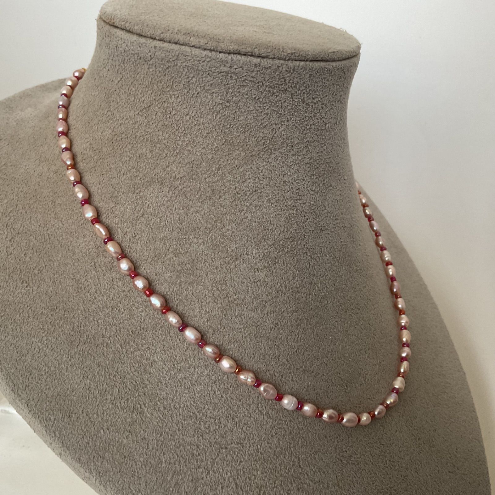 あこや本真珠☆バロック☆パールネックレス☆ハンドメイド 