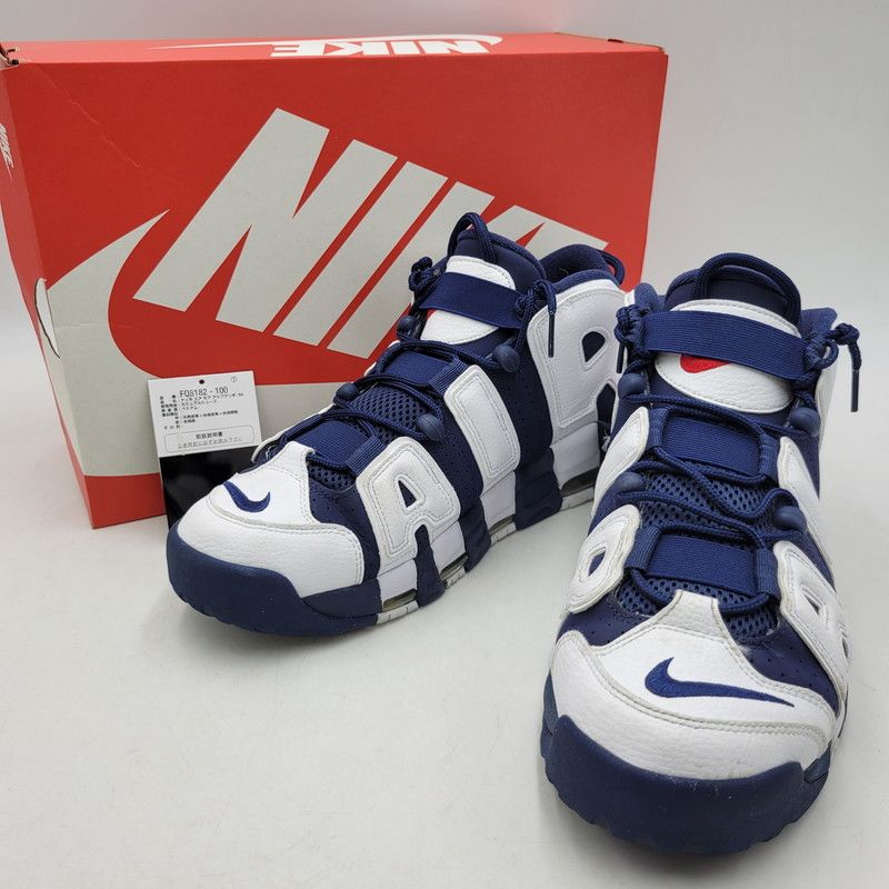 【中古品】 NIKE ナイキ FQ8182-100 AIR MORE UPTEMPO '96 OLYMPIC (2024) エア モア アップテンポ オリンピック スニーカー 靴 【160-260716-kh-21-izu】