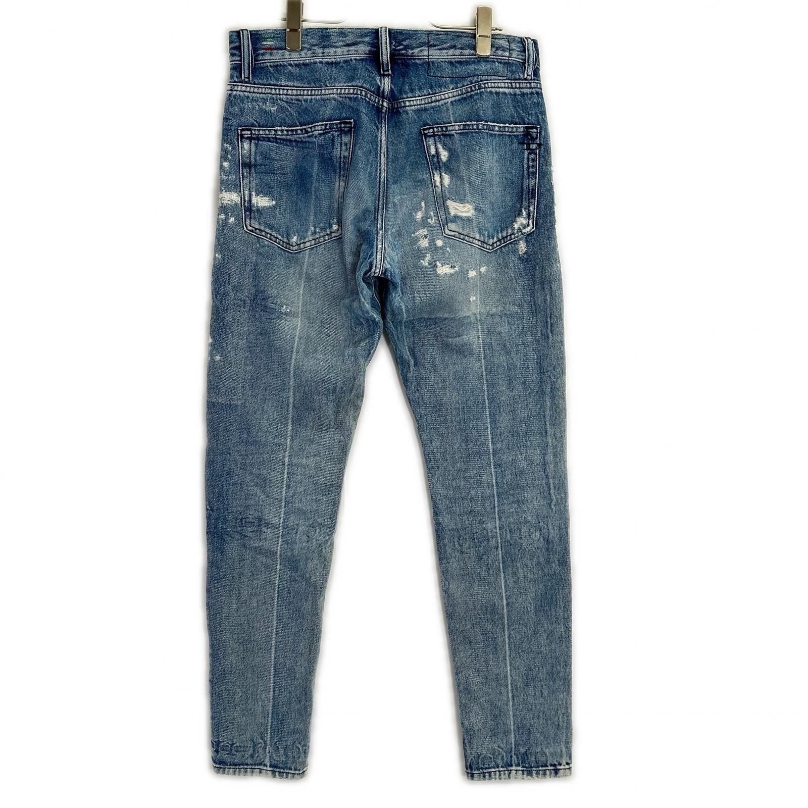 DIESEL ディーゼル D-STRUKT インディゴ ジョガークラッシュパンツ 30 DIESEL ディーゼル D-STRUKT インディゴ ジョガークラッシュパンツ 30