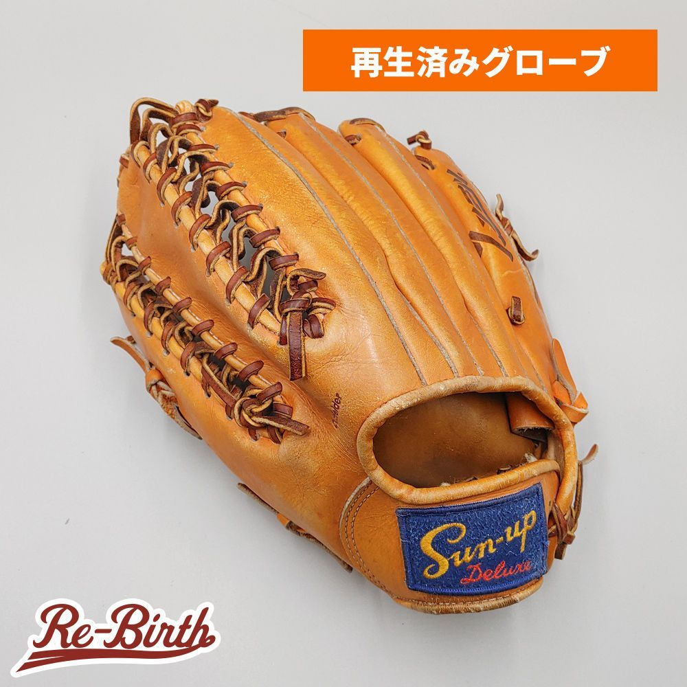 【クリーニング済み (高校野球対応)】 Sun-up 硬式グローブ / 外野手用 型付け済み ( グラブ)[KA470]