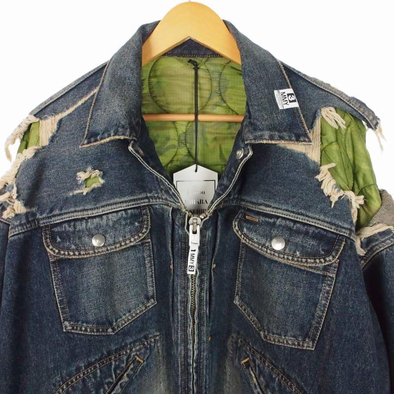 ミハラヤスヒロ MIHARA YASUHIRO 25AW DOUBLE LAYERED DENIM JACKET