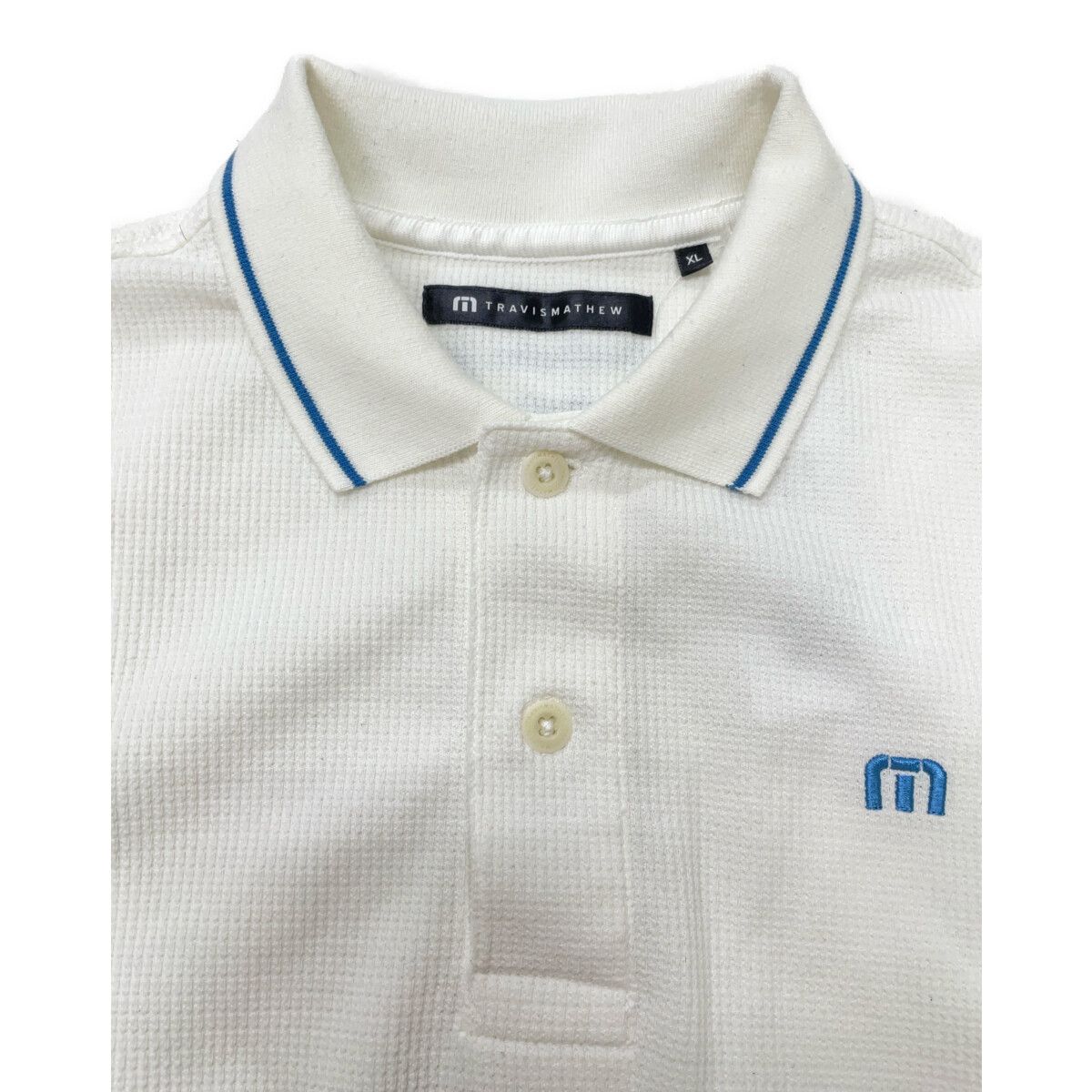 中古 メンズ トラビスマシュー TRAVIS MATHEW 半袖ポロシャツ XL 白