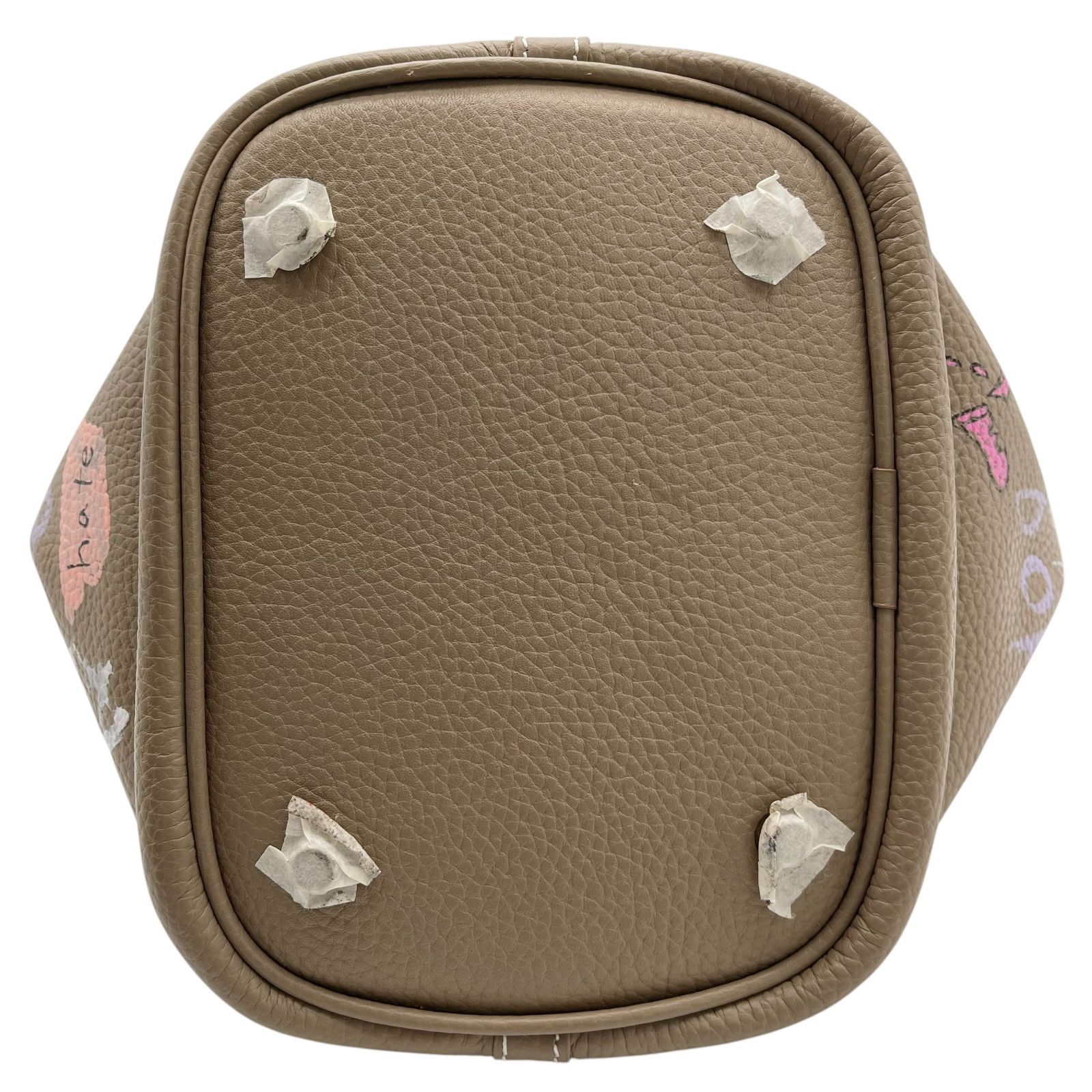 【希少✨ Cube Bag/Sサイズ】ゲルニカ　ハンドバッグ　乾シンイチロウ　革 タグ付き guernika ゲルニカ 乾シンイチロウハンドペイント キューブ